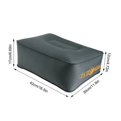 Car Travel Inflatable Mattress & Front Slope Pad – Air Bed Seat Gap Cushion for Self-Driving