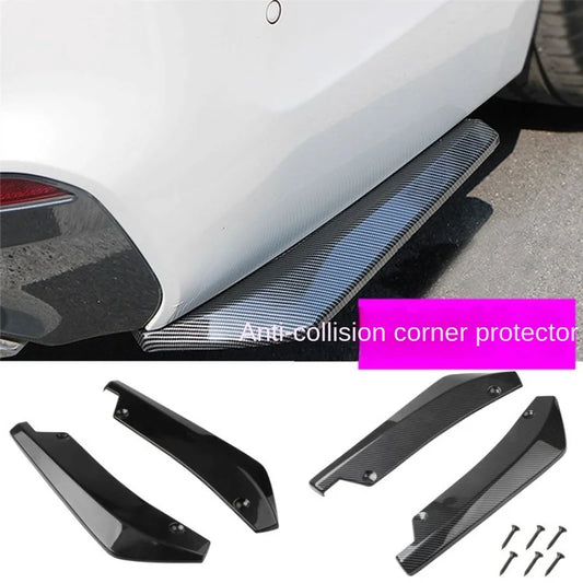 Carbon Fiber Rear Corner Guard – Universal Car Exterior Anti-Collision Accessory