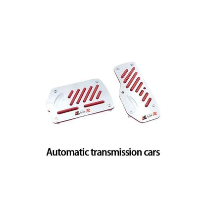 Universal Aluminum Pedal Cover Set for Manual Cars