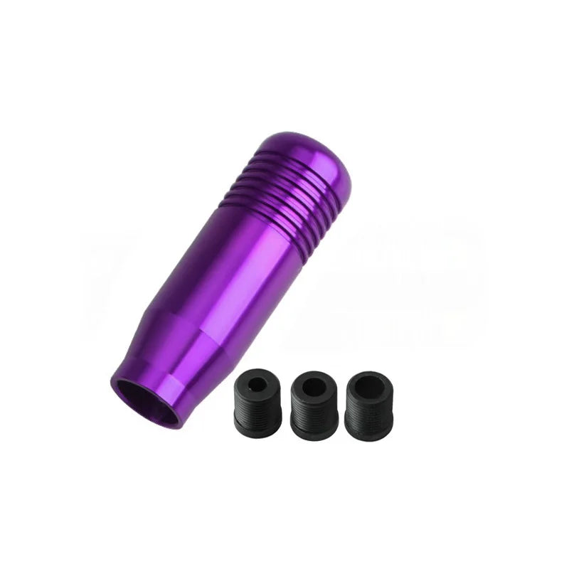 Universal Aluminum Gear Shift Knob for Manual Transmission Cars with 3 Size Adapters