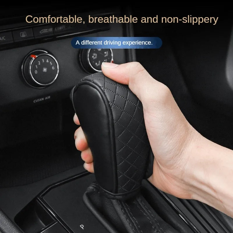 Universal PU Leather Gear Shift Cover Non Slip and Wear Resistant