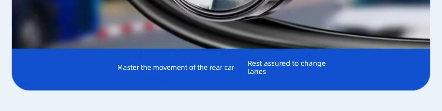 Rearview Round Blind Spot Mirror – 360° Wide Angle Car Reversing Assist