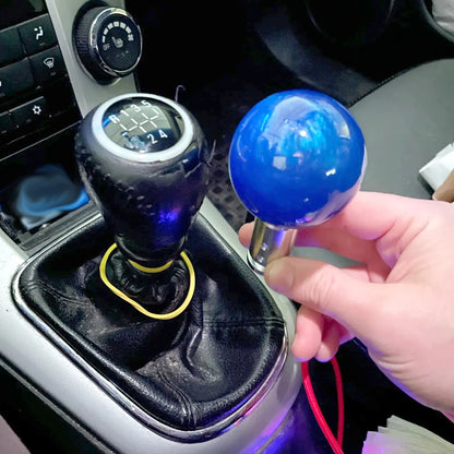 Racing Marble Style Gear Shift Knob with Universal Fit Adapters