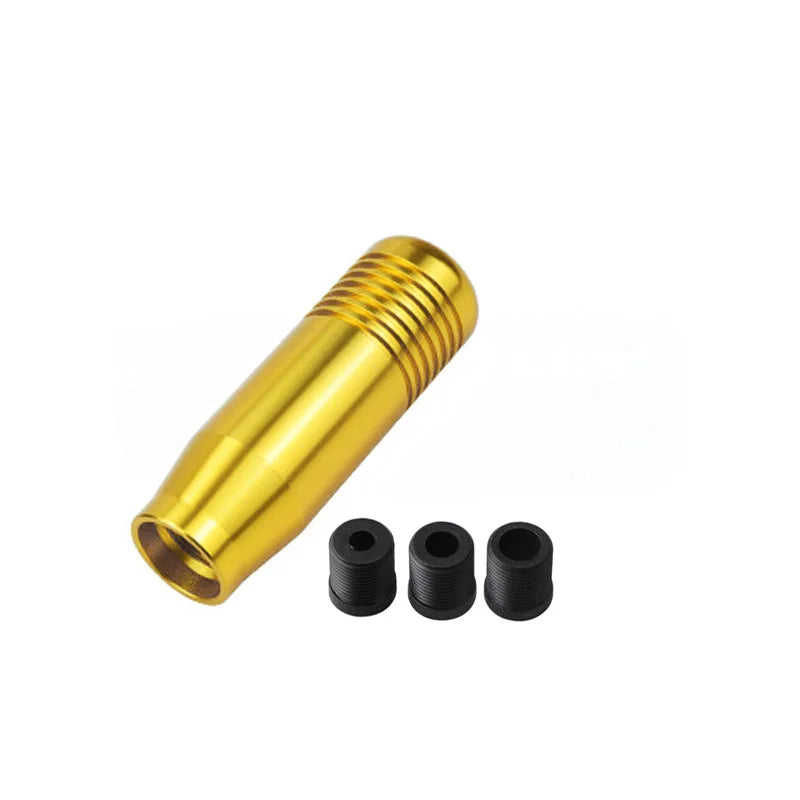 Universal Aluminum Gear Shift Knob for Manual Transmission Cars with 3 Size Adapters