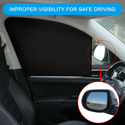 Magnetic Car Sunshade Curtains – Double-Sided UV Protection Window Sun Shield Cover