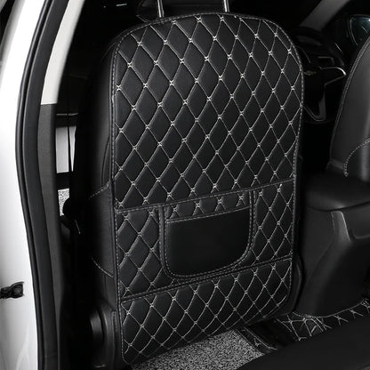 New PU Leather Car Anti-Kick Mat – Seat Back Protector Cover
