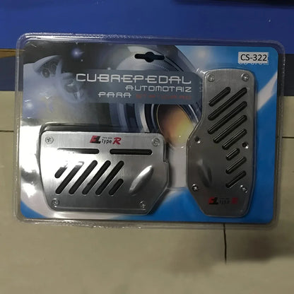 Universal Aluminum Pedal Cover Set for Manual Cars