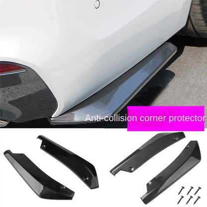 Carbon Fiber Rear Corner Guard – Universal Car Exterior Anti-Collision Accessory