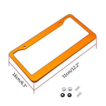 Sleek Universal Aluminum License Plate Frame