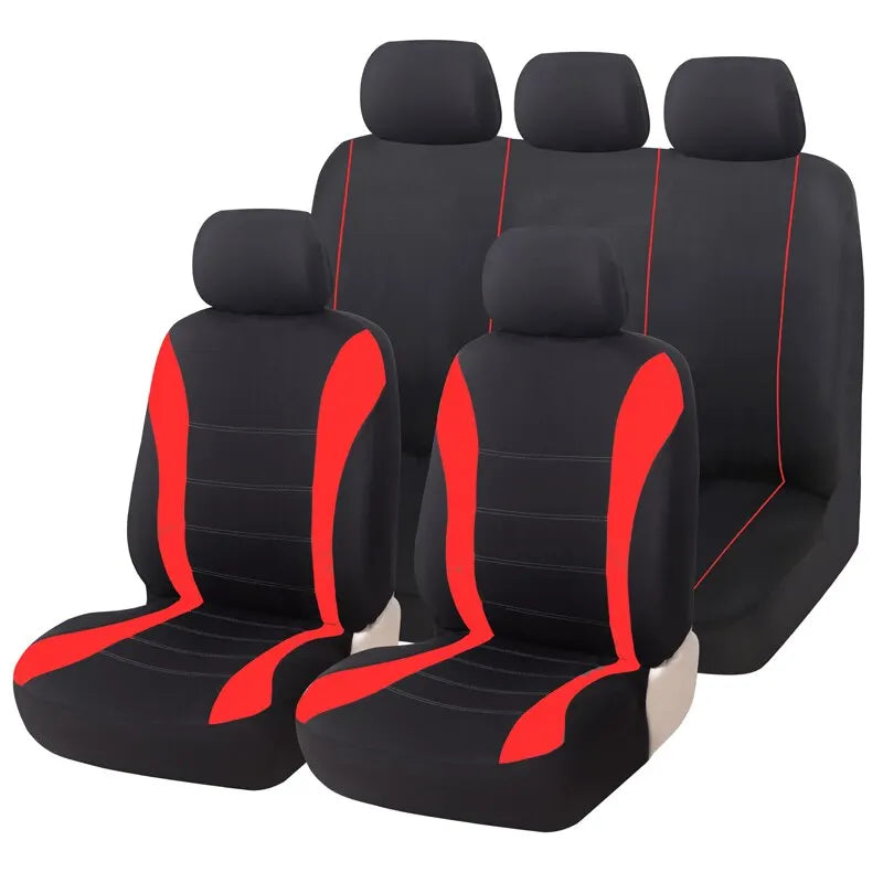 Universal Car Seat Cover Set for Trucks and SUVs Breathable Fabric for All Season Comfort