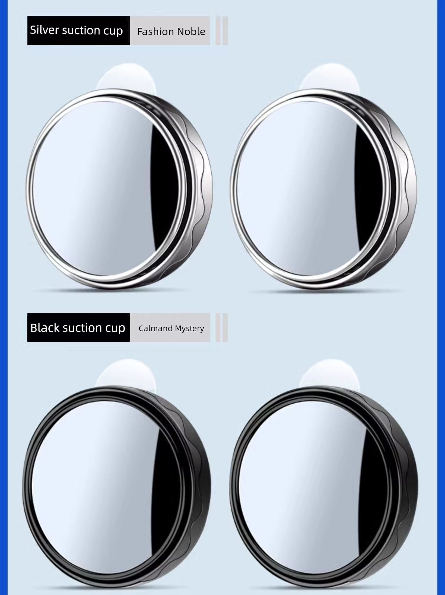 Rearview Round Blind Spot Mirror – 360° Wide Angle Car Reversing Assist