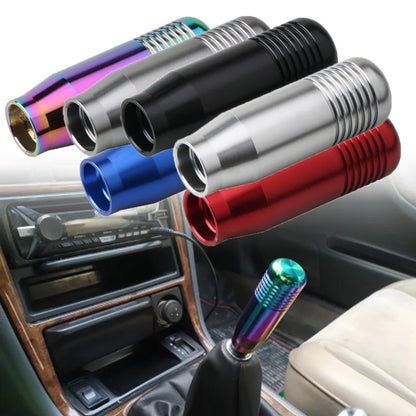 Universal Aluminum Gear Shift Knob for Manual Transmission Cars with 3 Size Adapters