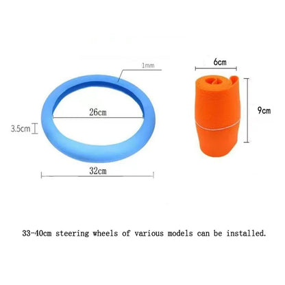 Universal Soft Silicone Non-Slip Car Steering Wheel Cover – Protective Auto Styling Accessory