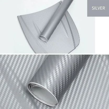 3D Carbon Fiber Vinyl Wrap Roll for Car Interior Customization 30 x 127 cm