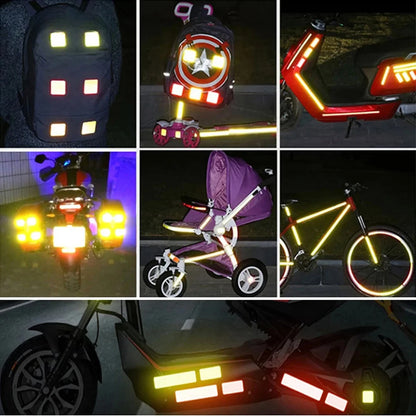 4PCS Reflective Car Door Warning Stickers – Safety Reflector Tape Decals for Exterior & Interior