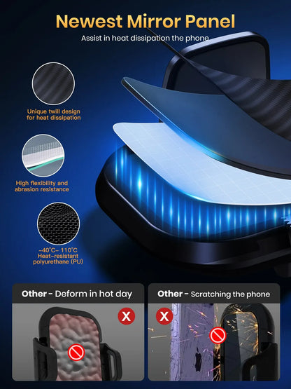 Universal Car Phone Holder for Air Vent with Gravity Clamp Design