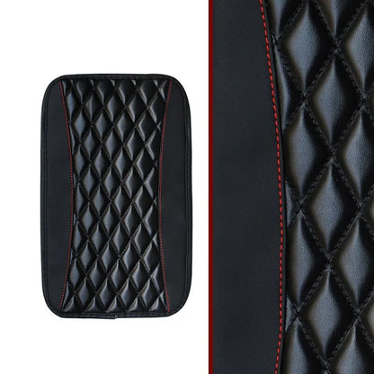 Universal PU Leather Car Armrest Cover Mat – Ethnic Style Waterproof Non-Slip Pad