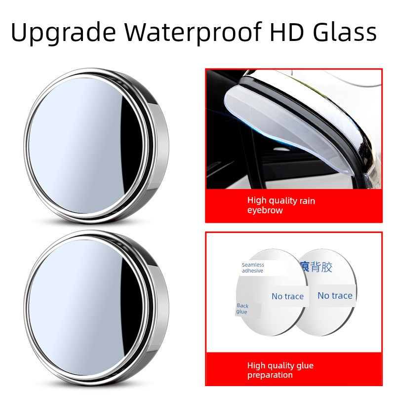 Rearview Round Blind Spot Mirror – 360° Wide Angle Car Reversing Assist