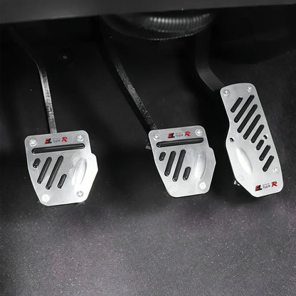 Universal Aluminum Pedal Cover Set for Manual Cars