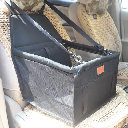 Double Thick Waterproof Mesh Hanging Pet Car Seat Bag – Folding Dog Mat & Safety Blanket
