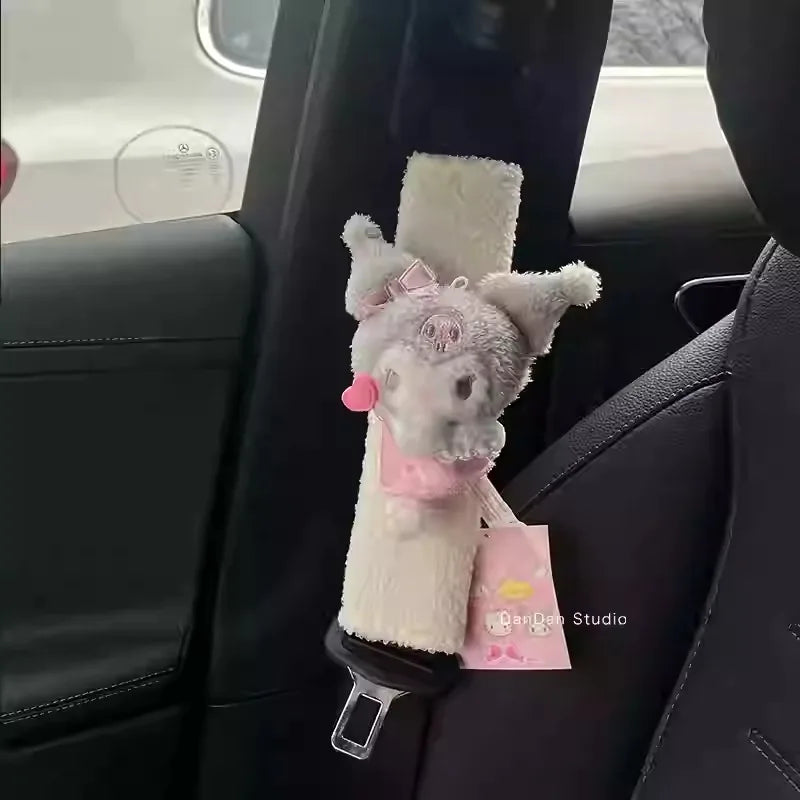 Plush Car Seat Belt Shoulder Cushion Pad