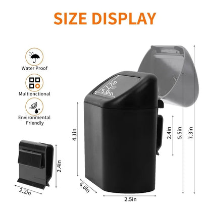 Compact Hanging Car Trash Bin with Lid Push to Open Design for Clean and Organized Interiors