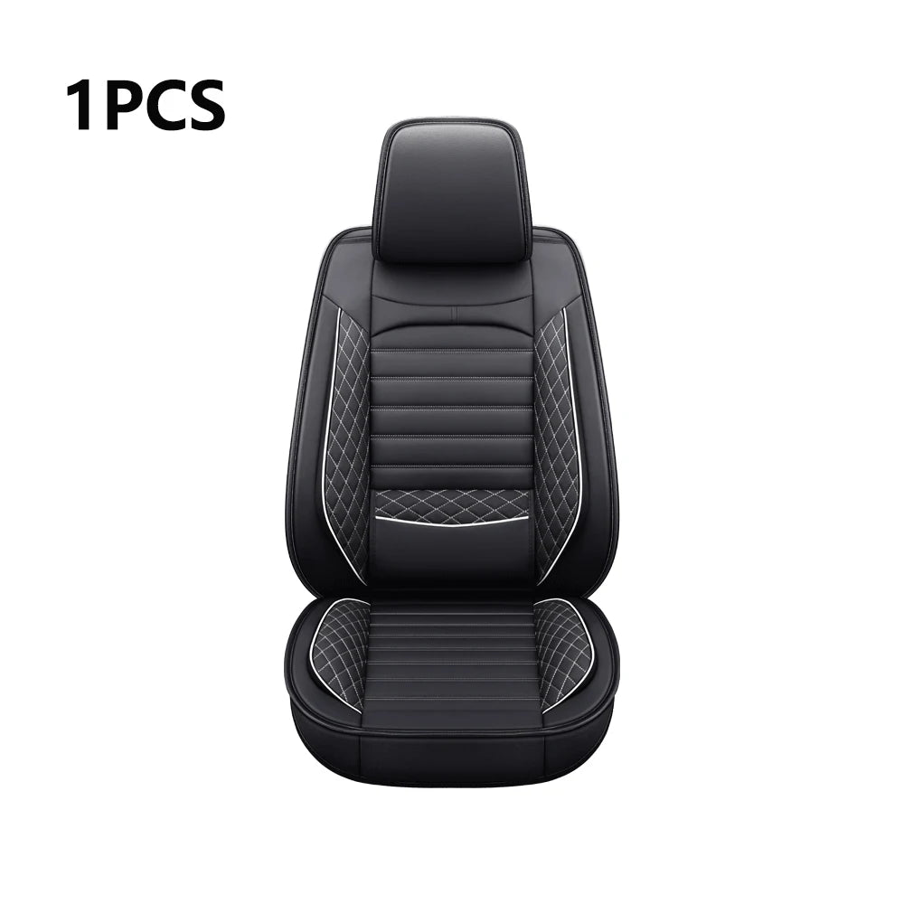 Universal Faux Leather Car Seat Cover with Comfortable Fit and Easy Clean Surface for Most Vehicles