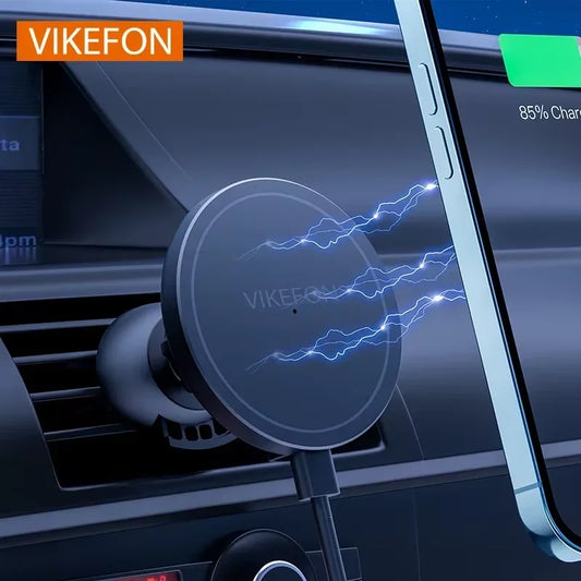 30W Magnetic Wireless Car Charger with Air Vent Mount for iPhone 12 13 14 and 15 Series