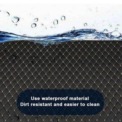 4PCS Universal PU Leather Car Floor Mats – Waterproof Front & Rear Foot Pad Protector Set