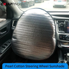Double Heat Insulation Car Sun Visor & Steering Wheel Sunshade – Auto Interior Protection Cover
