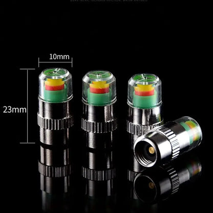 Tire Pressure Indicator Valve Caps Set of 2 or 4