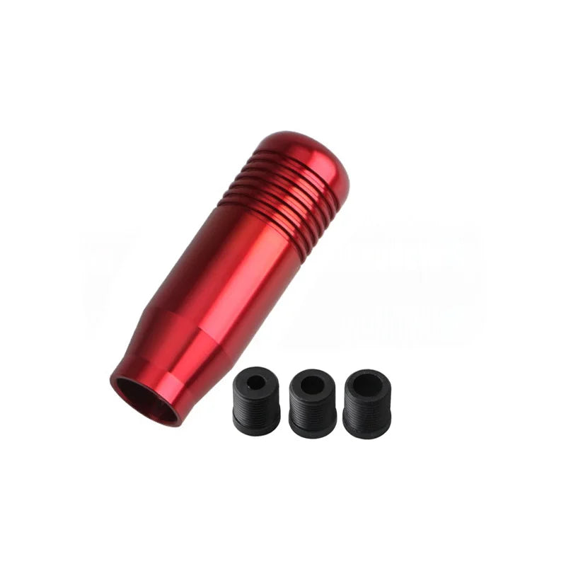 Universal Aluminum Gear Shift Knob for Manual Transmission Cars with 3 Size Adapters