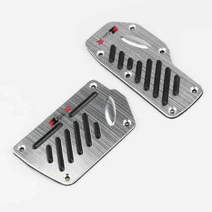 Universal Aluminum Pedal Cover Set for Manual Cars
