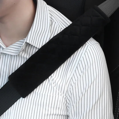Plush Velvet Seat Belt Shoulder Pad for Cars
