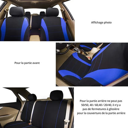 Universal Car Seat Cover Set for Trucks and SUVs Breathable Fabric for All Season Comfort