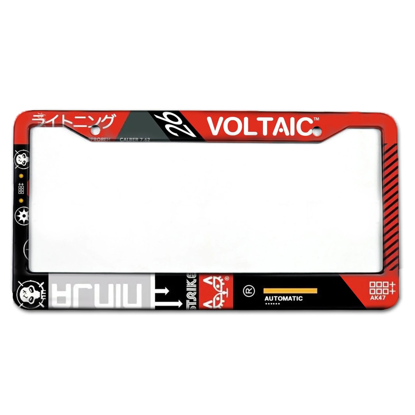 Sleek Universal Aluminum License Plate Frame