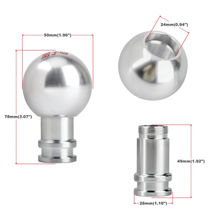 Universal Aluminum Gear Shift Knob for Manual and Automatic Cars
