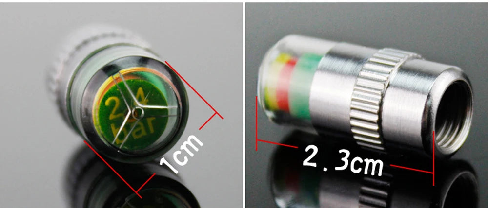 Tire Pressure Indicator Valve Caps Set of 2 or 4