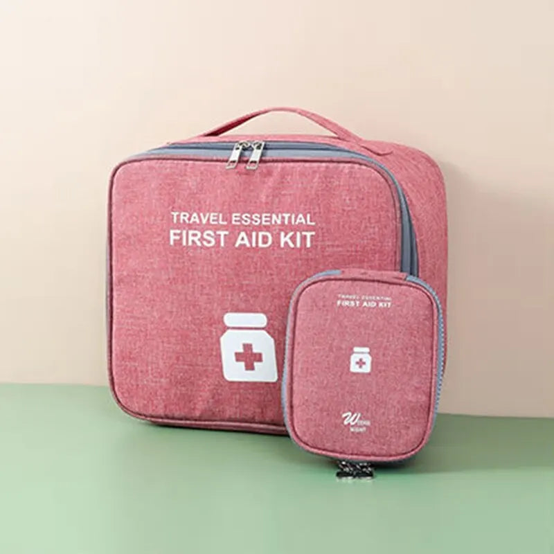 Portable Family First Aid Kit Travel and Home Medical Storage Bag