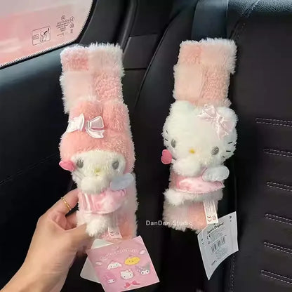 Plush Car Seat Belt Shoulder Cushion Pad