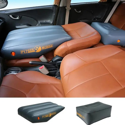 Car Travel Inflatable Mattress & Front Slope Pad – Air Bed Seat Gap Cushion for Self-Driving