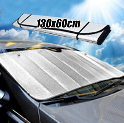 Foldable Aluminum Car Windshield Sunshade UV and Heat Protection