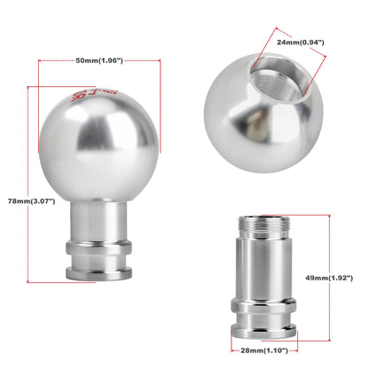 Universal Aluminum Gear Shift Knob for Manual and Automatic Cars