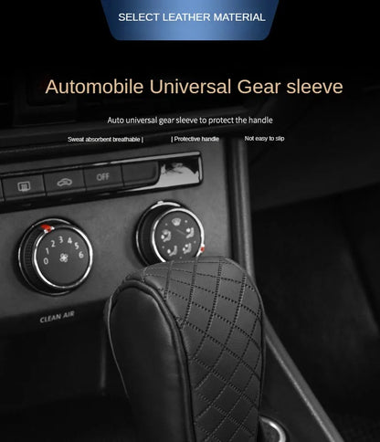 Universal PU Leather Gear Shift Cover Non Slip and Wear Resistant