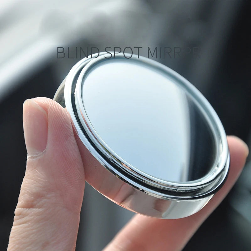 2PCS 360° Adjustable Blind Spot Round Mirrors – Wide Angle Auxiliary Rearview Convex Mirrors