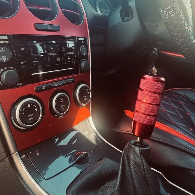 Universal Aluminum Gear Shift Knob with Anti Slip Grip for Manual Transmission Cars
