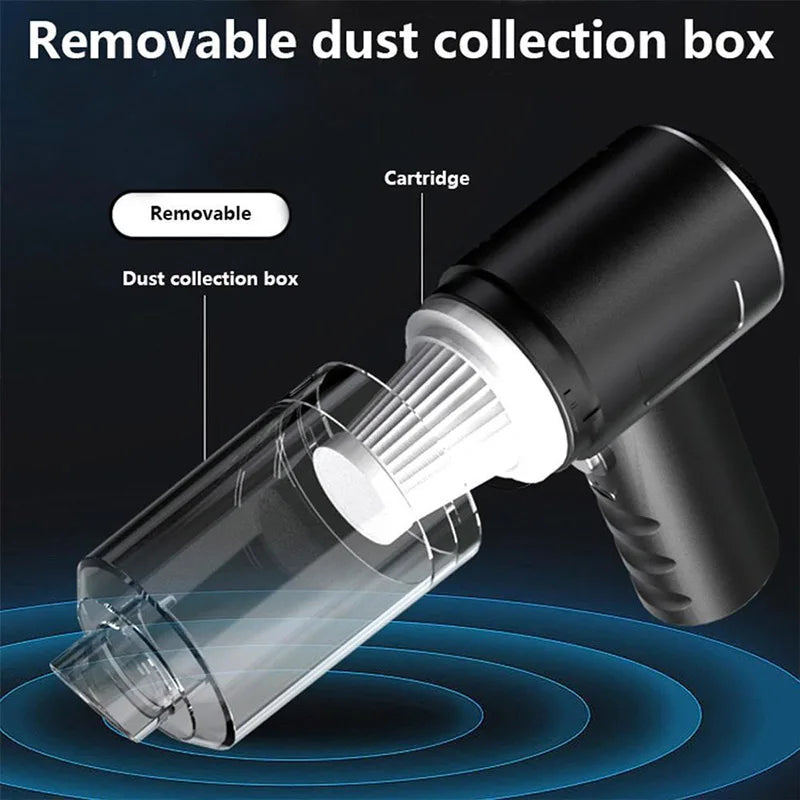15000Pa Wireless Car Vacuum Cleaner – Portable Handheld Strong Suction Dust Collector