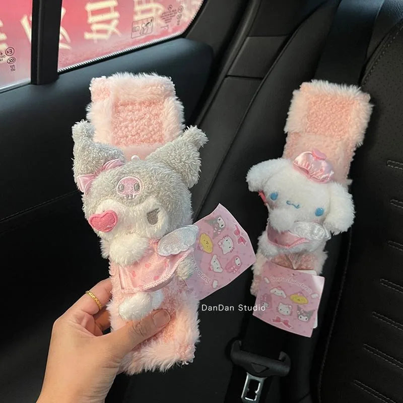 Plush Car Seat Belt Shoulder Cushion Pad