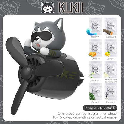 Bear Pilot Car Air Freshener Vent Clip
