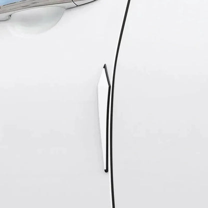 4PCS Car Anti-Scratch Protective Stickers – Bumper, Door, Rearview Mirror Edge Guard Rubber Strips